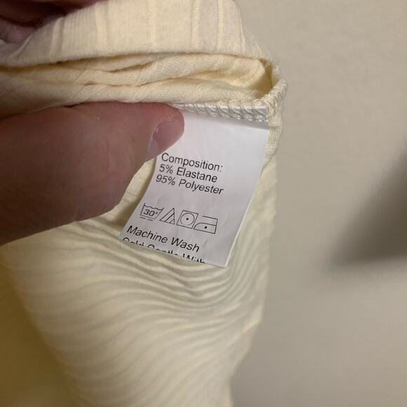 Shein Split Thigh Tie Backless Rib Knit Dress Womens Size S - Picture 8 of 9